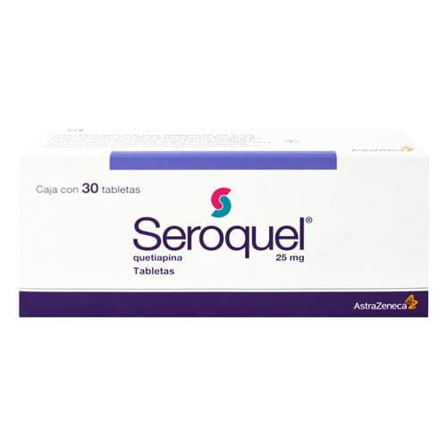 Seroquel 25Mg Con 30 Tabletas (Quetiapina)