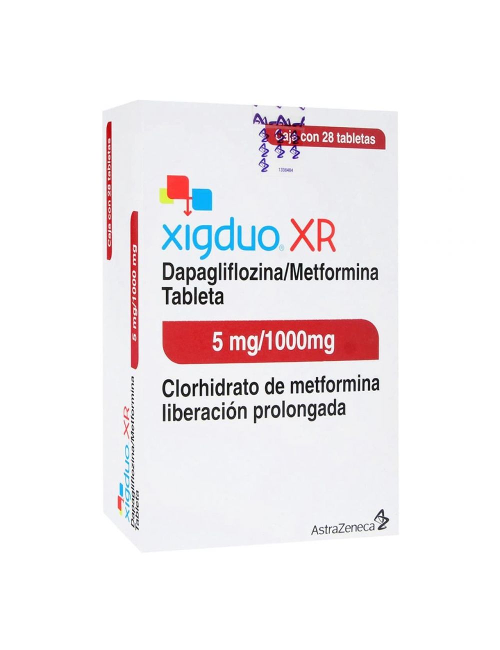 Xigduo Xr 5Mg/1000Mg Con 28 Tabletas (Dapagliflozina/Metformina)