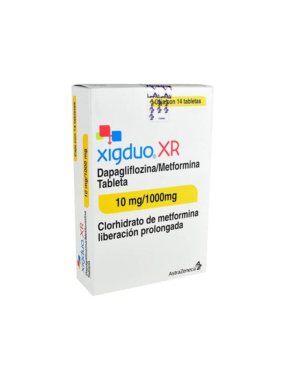 Xigduo Xr 10Mg/1000Mg Con 14 Tabletas (Dapagliflozina/Metformina)