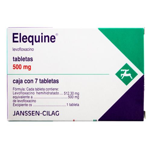 Elequine 500Mg Con 7 Tabletas (Levofloxacino)