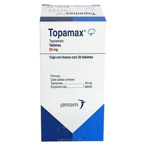 Topamax 25Mg Con 20 Tabletas (Topiramato)