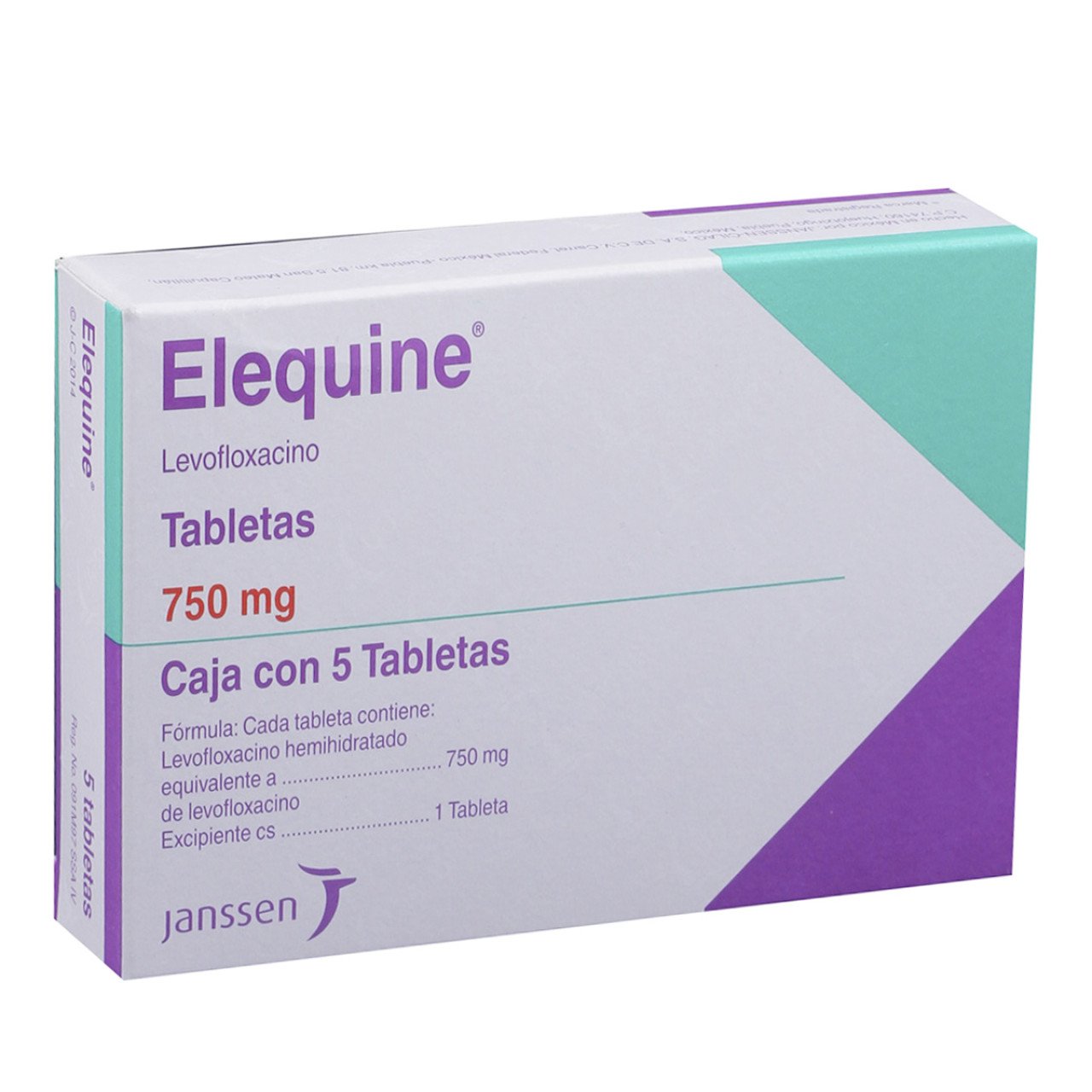 Elequine 750Mg Con 5 Tabletas (Levofloxacino)