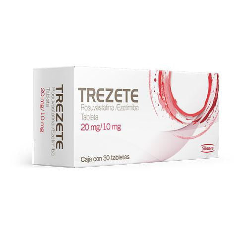 Trezete 20Mg/10Mg Con 30 Tabletas (Rosuvastatina/Ezetimiba)