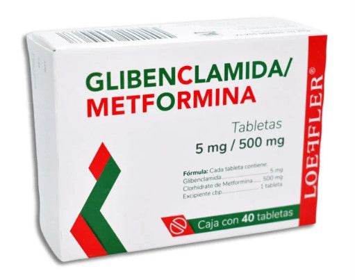 Metformina/Glibenclamida 500Mg/5Mg Con 40 Tabletas - WeCare Pharma
