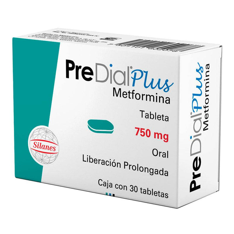 Predial Plus Lp (Metformina) Tabletas 750Mg Con 30 - WeCare Pharma