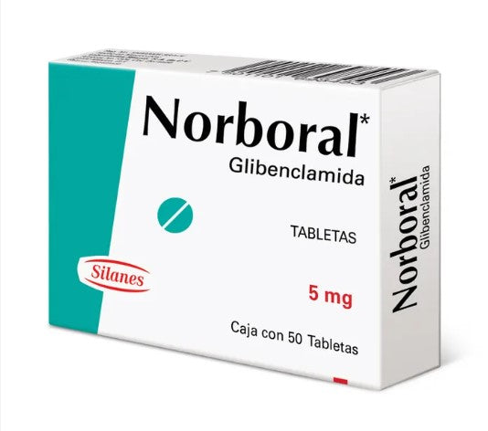 Norboral 5Mg Con 50 Tabletas (Glibenclamida)