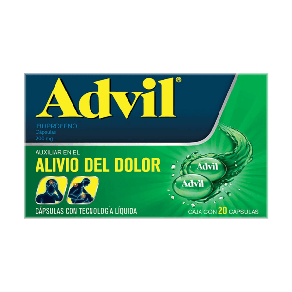 Advil Fastgel 200Mg Con 20 Capsulas (Ibuprofeno)