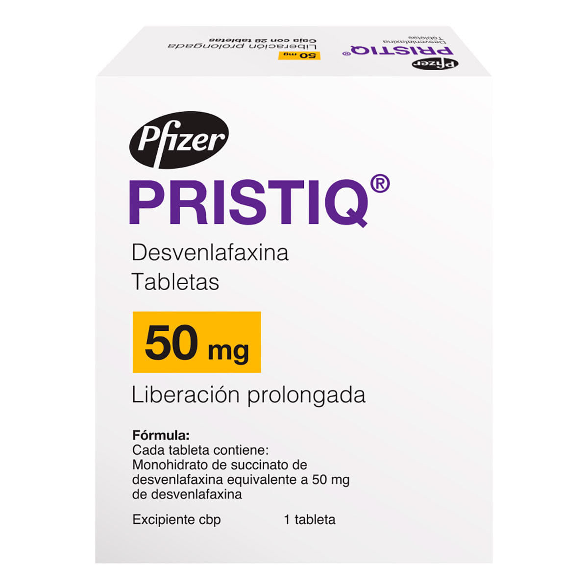 Pristiq 50Mg Con 28 Tabletas (Desvenlafaxina)