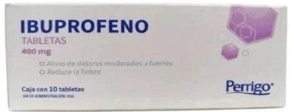Ibuprofeno 400Mg Con 10 Perrigo Tabletas - WeCare Pharma