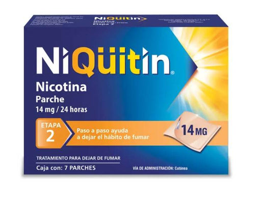 Niquitin Etapa 2 Parche 14Mg/24Hrs Con 7 (Nicotina) - WeCare Pharma