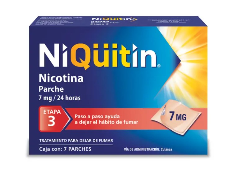 Niquitin Etapa 3 Parche 7Mg/24Hrs Con 7 (Nicotina)