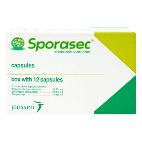 Sporasec 33.3Mg/166.6Mg Con 12 Capsulas (Itraconazol/Secnidazol)