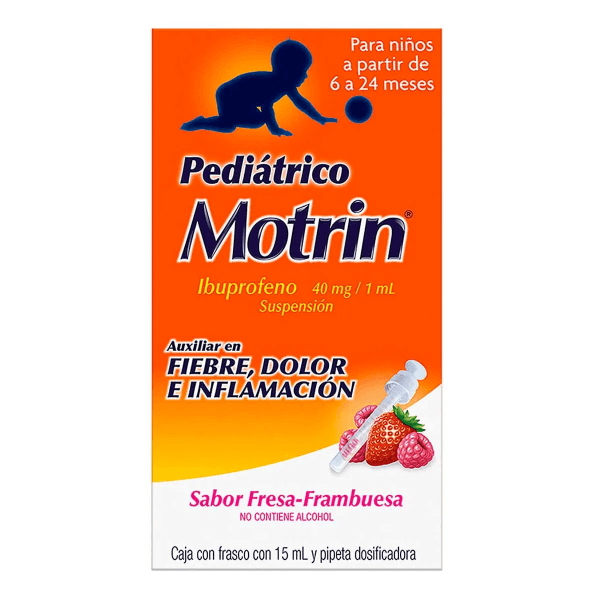 Motrin Pediatrico Jarabe 40Mg/1Ml 15Ml (Ibuprofeno)