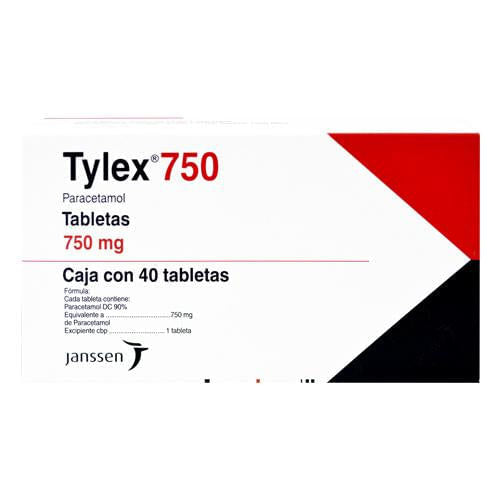 Tylex 750Mg Con 40 Tabletas (Paracetamol)