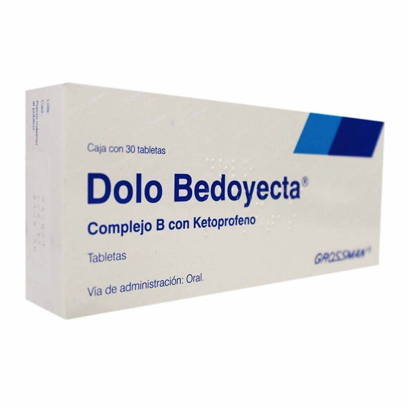 Dolo Bedoyecta Con 30 Tabletas (Complejo B/Ketoprofeno) - WeCare Pharma