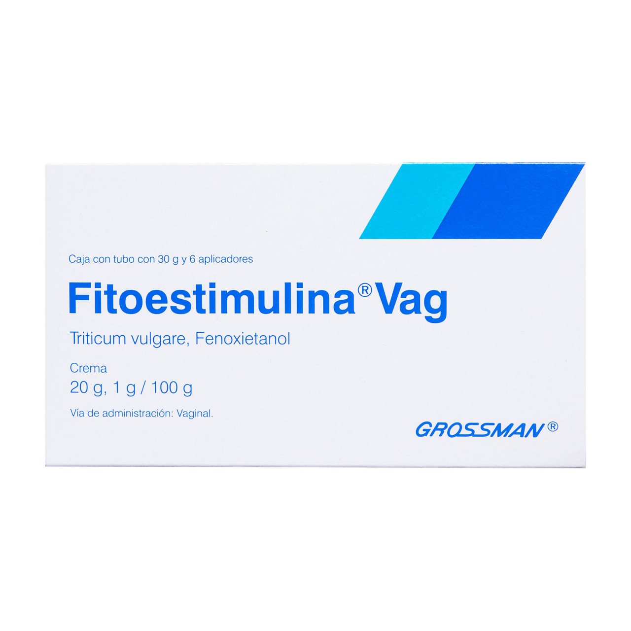 Fitoestimulina Vag Crema 20G/1G/100G Y 6 Aplicadores 30G (Triticum Vulgare/Fenoxietanol)