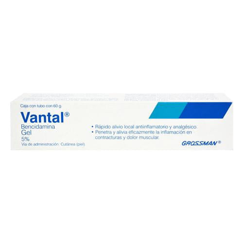 Vantal Gel Cutaneo 5% 60G (Bencidamina)