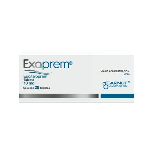 Exaprem 10Mg Con 28 Tabletas (Escitalopram) - WeCare Pharma