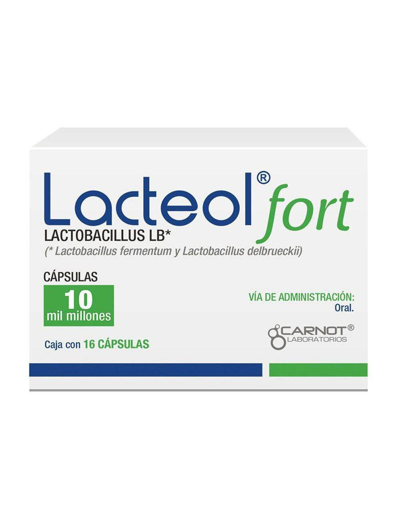 Lacteol Fort 340Mg Con 16 Capsulas (Lactobacillus Lb) - WeCare Pharma