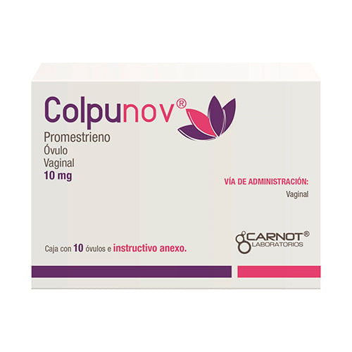 Colpunov Ovulos 10Mg Con 10 (Promestrieno)