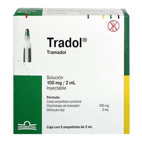 Tradol 100Mg/2Ml Con 5 Ampulas (Tramadol)