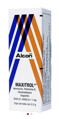 Maxitrol Ung 3500Unid/6000Unid/1Mg 3.5G (Neomicina/Polimixina/Dexametasona)