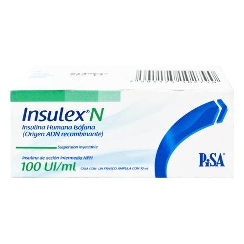 Insulex N Frasco 100Unid/Ml 10Ml Con 1 Ampulas (Insulina Isofana) - WeCare Pharma