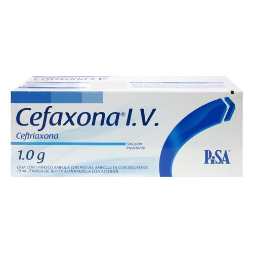 Cefaxona Frasco 1G Con 1 Ampulas (Ceftriaxona)