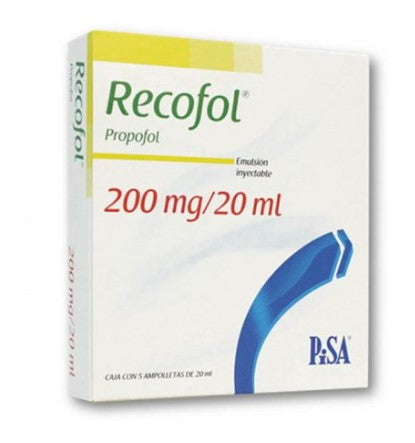 Recofol 200Mg 20Ml Con 5 Ampulas (Propofol)