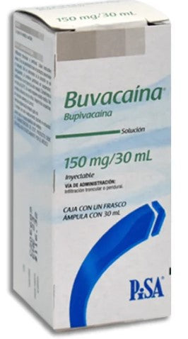 Buvacaina 150Mg/30Ml Con 1 Ampulas (Bupivacaina)