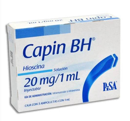Capin 20Mg/1Ml Con 3 Ampulas (Hioscina) - WeCare Pharma