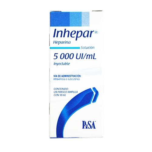 Inhepar Frasco 5000Unid/Ml 10Ml Con 1 Ampulas (Heparina)