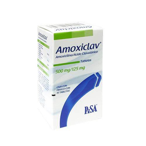 Amoxiclav 500Mg/125Mg Con 15 Tabletas (Amoxicilina/Acido Clavulanico) - WeCare Pharma