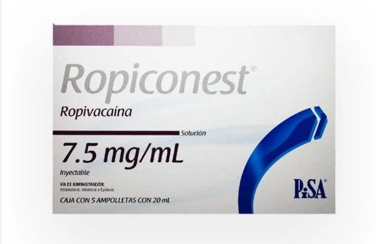 Ropiconest 7.5Mg/Ml 20Ml Con 5 Ampulas (Ropivacaina)