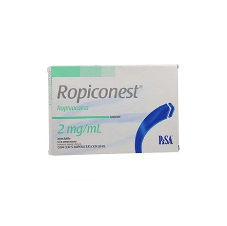 Ropiconest 2Mg/Ml 20Ml Con 5 Ampulas (Ropivacaina)