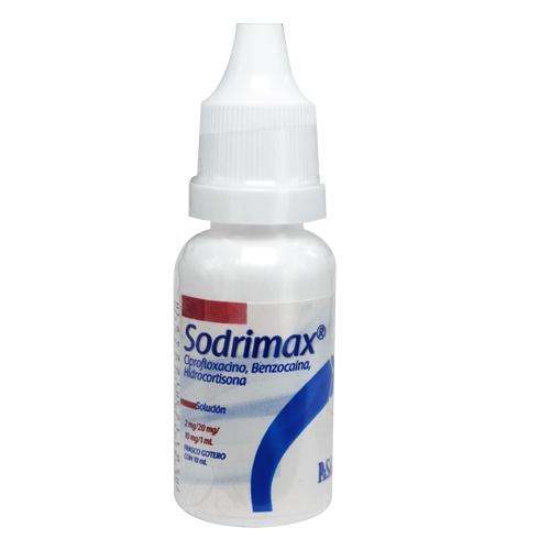 Sodrimax Otico Gotas 10Ml (Ciprofloxacino/Benzocaina/Hidrocortisona)