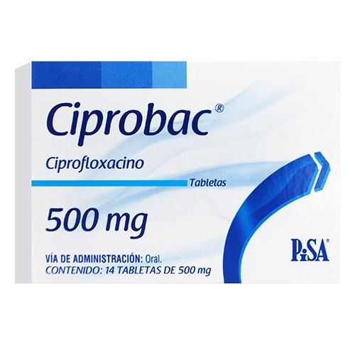 Ciprobac 500Mg Con 14 Tabletas (Ciprofloxacino)