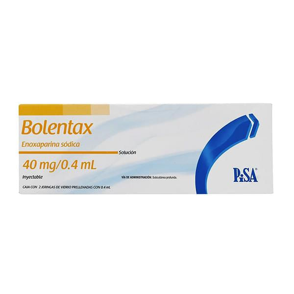 Bolentax Jeringa 40Mg Con 2 (Enoxaparina Sodica)