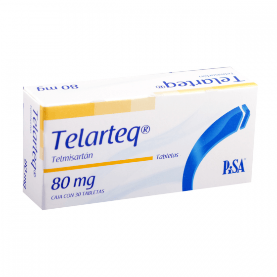 Telarteq 80Mg Con 20 Tabletas (Telmisartan)