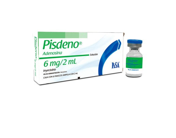 Pisdeno 6Mg/2Ml Con 6 Ampulas (Adenosina)