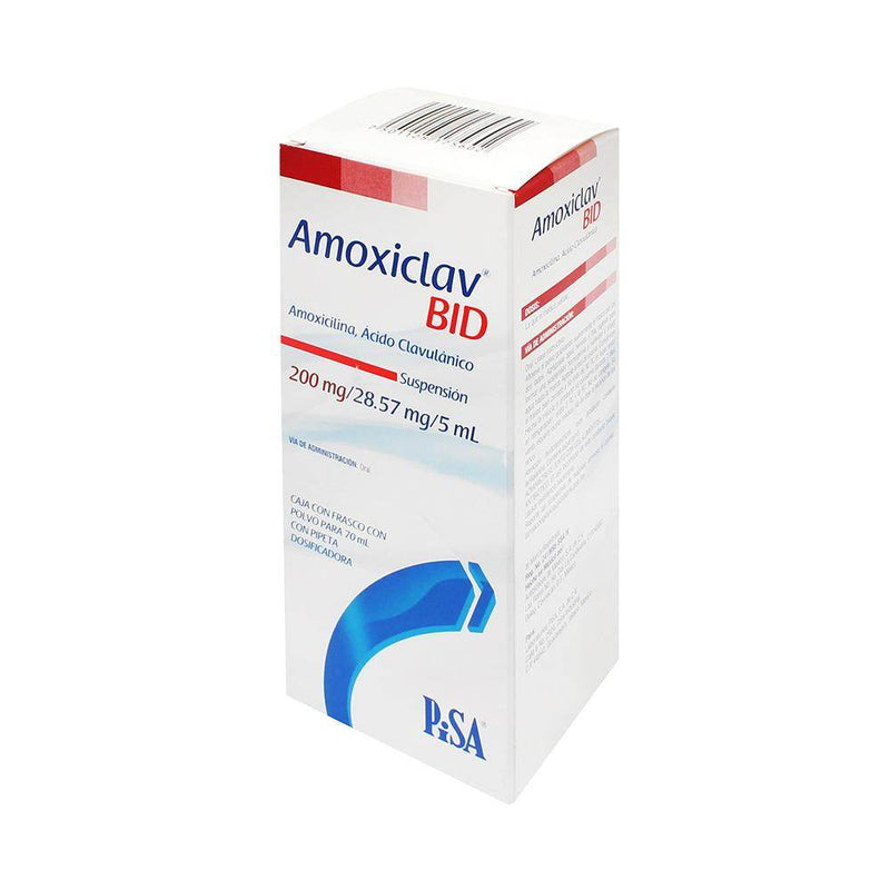 Amoxiclav Bid Suspensión 200/28.57 Mg 5 Ml (Amoxicilina/Acido Clavulanico) - WeCare Pharma
