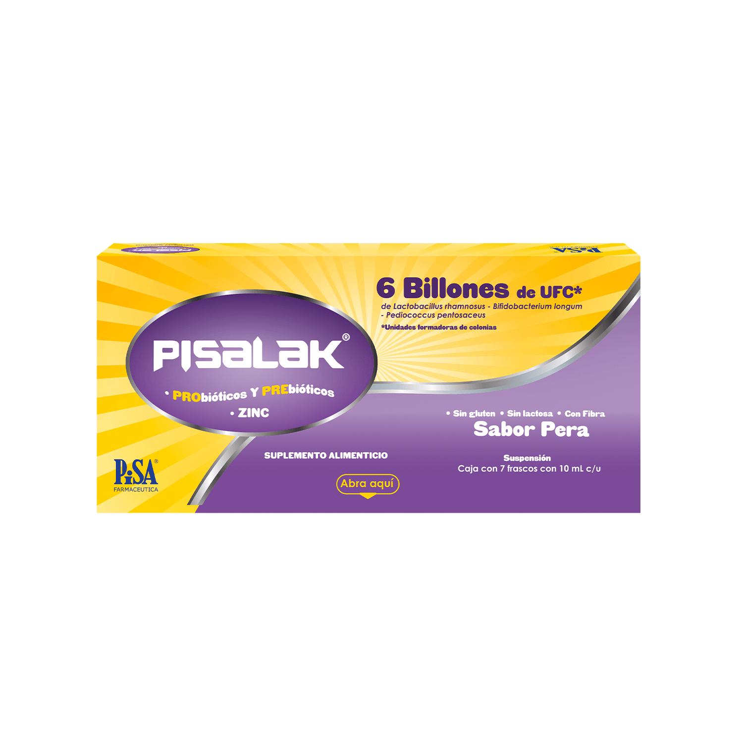 Pisalak Frasco 10Ml Con 7 (Prebioticos/Probioticos/Zinc)