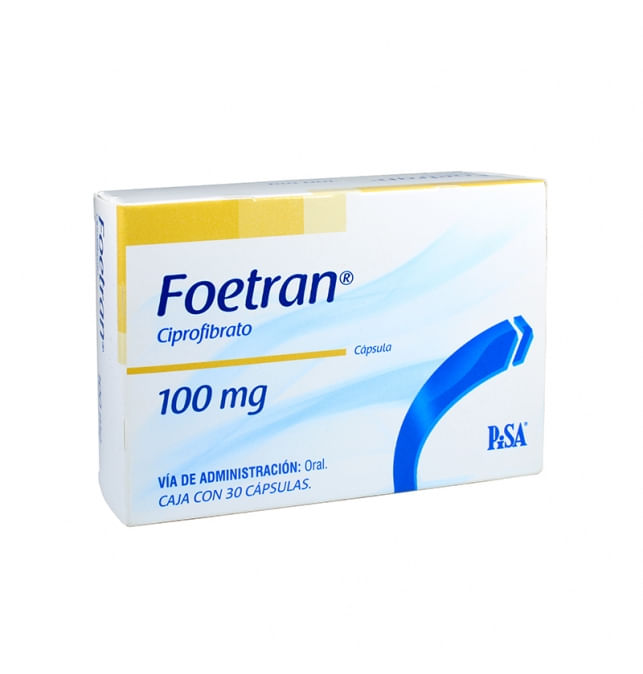 Foetran 100Mg Con 30 Tabletas (Ciprofibrato)