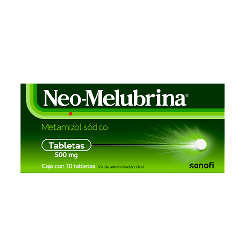 Neo-Melubrina 500Mg Con 10 Tabletas (Metamizol Sodico)