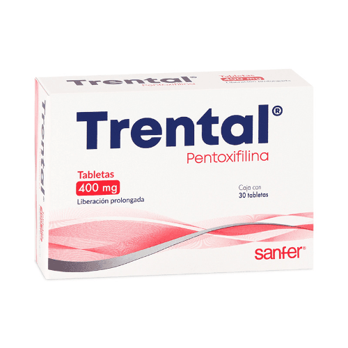 Trental 400Mg Con 30 Tabletas (Pentoxifilina) - WeCare Pharma