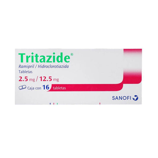 Tritazide 2.5Mg/12.5Mg Con 16 Tabletas (Ramipril/Hidroclorotiazida) - WeCare Pharma