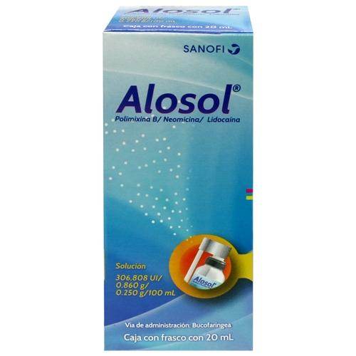 Alosol Gotas 306Unid/0.86G/0.25G/100Ml 20Ml (Polimixina B/Neomicina/Lidocaina) - WeCare Pharma