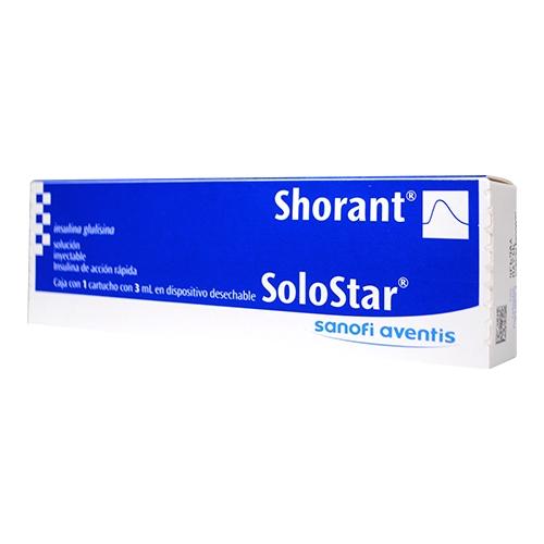 Shorant Solostar Pluma 100Unid/Ml 3Ml (Insulina Glulisina)