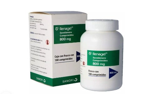 Renagel 800Mg Con 180 Comprimidos (Sevelamero)