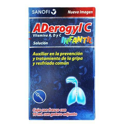 Aderogyl C Frasco 10 Ml Con 1 (Retinol/Ac Ascorbico/Ergocalciferol) - WeCare Pharma